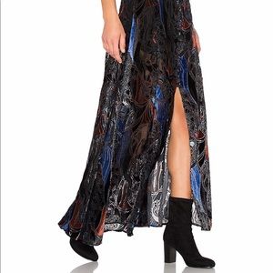 Velvet Burnout Free People Skirt